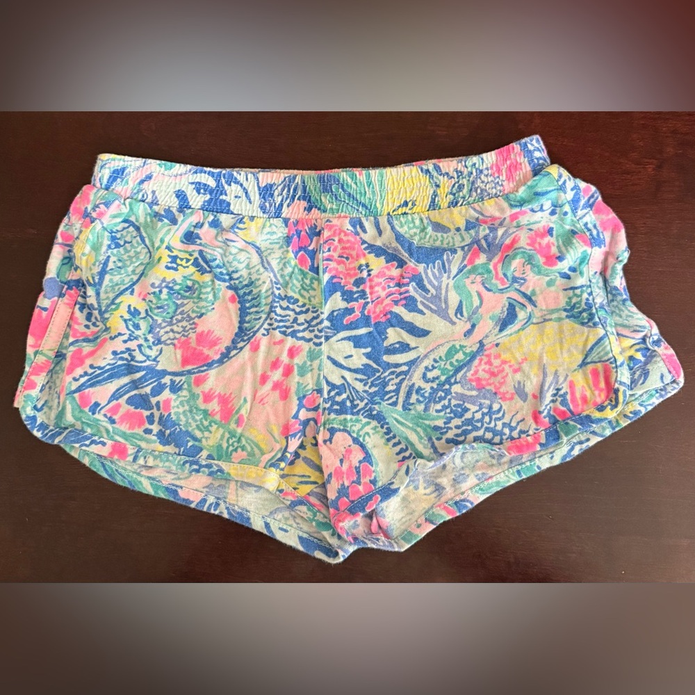 Lilly Pulitzer Blue and Pink Athletic Shorts